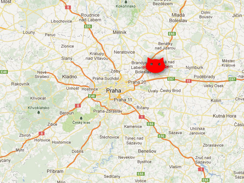 digitální tisk mapa red cat designs mapa